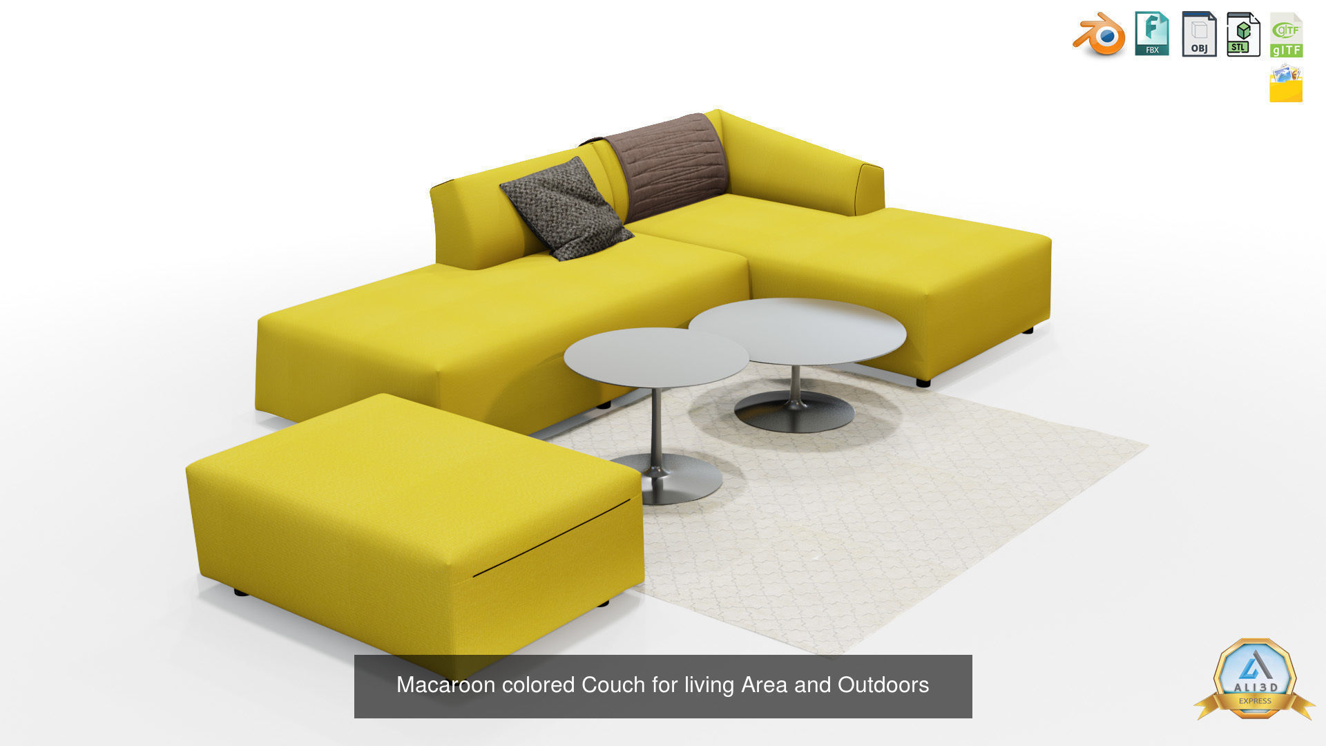 Collection of 10 Modern Couch Sofas for Architecture Design _7