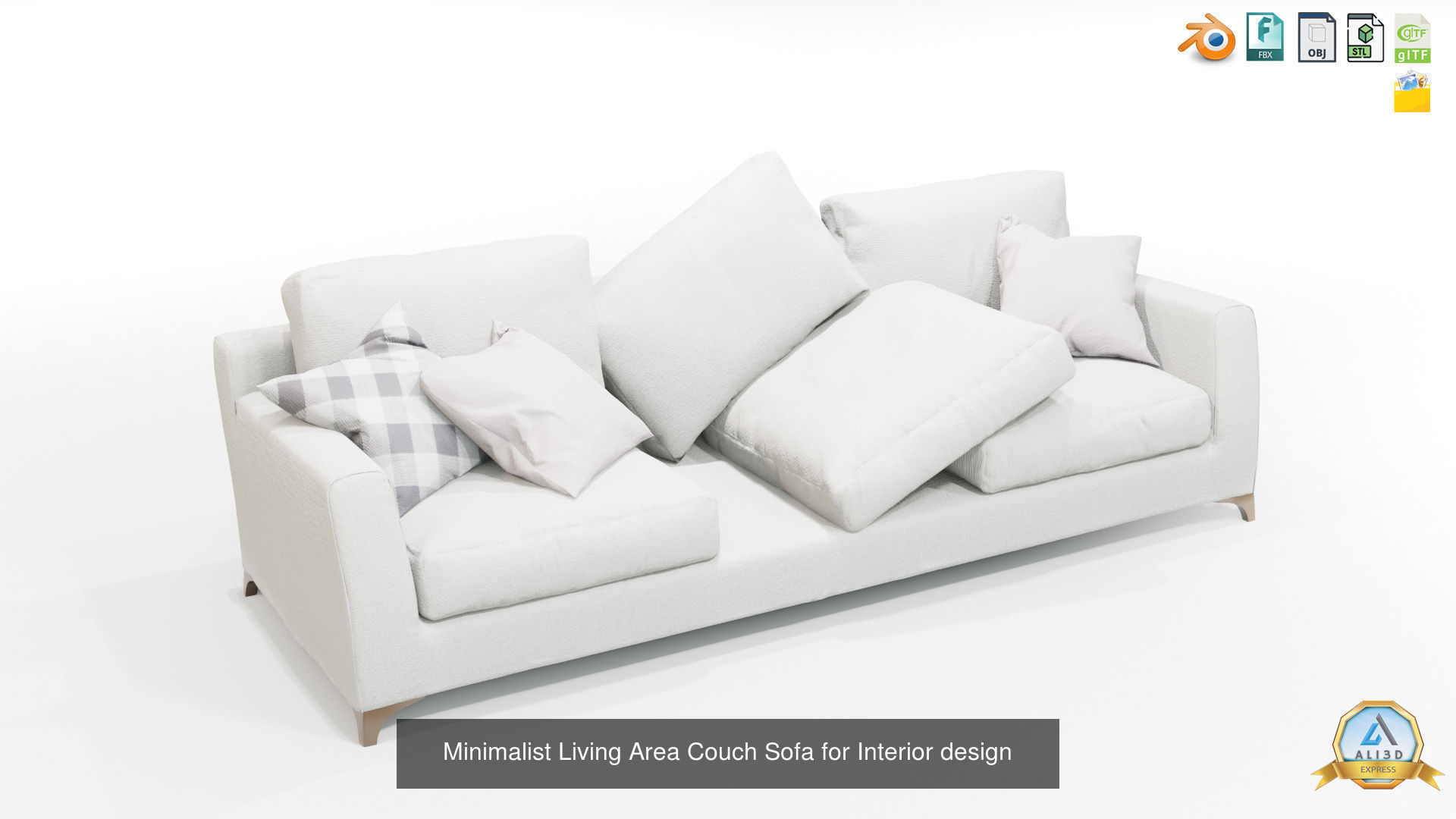 Collection of 10 Modern Couch Sofas for Architecture Design _2
