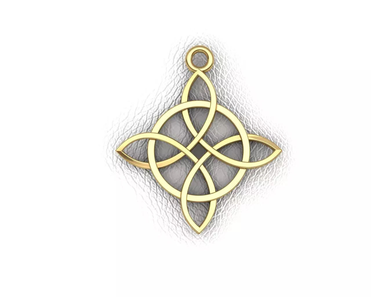 witch knot charm 3D print model_0