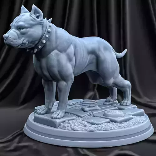 PIT BULL TERRIER 3D print model
