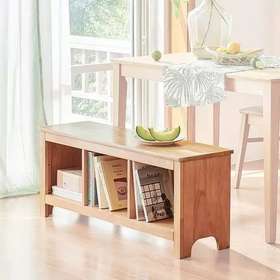 Loha wooden bench 3D model_0