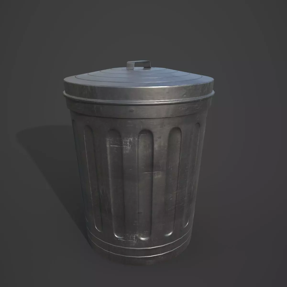 TrashCan Free low-poly 3D model