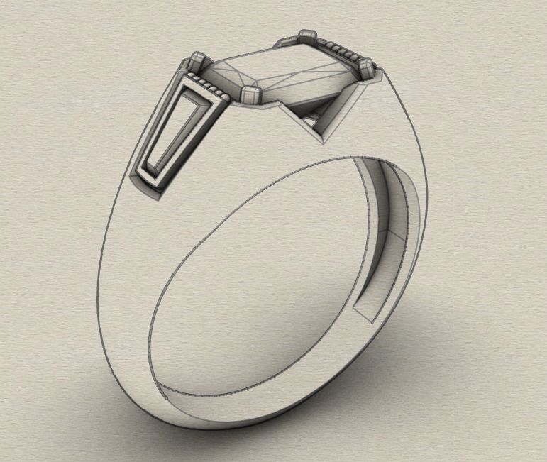 Rings 003 3D print model_45