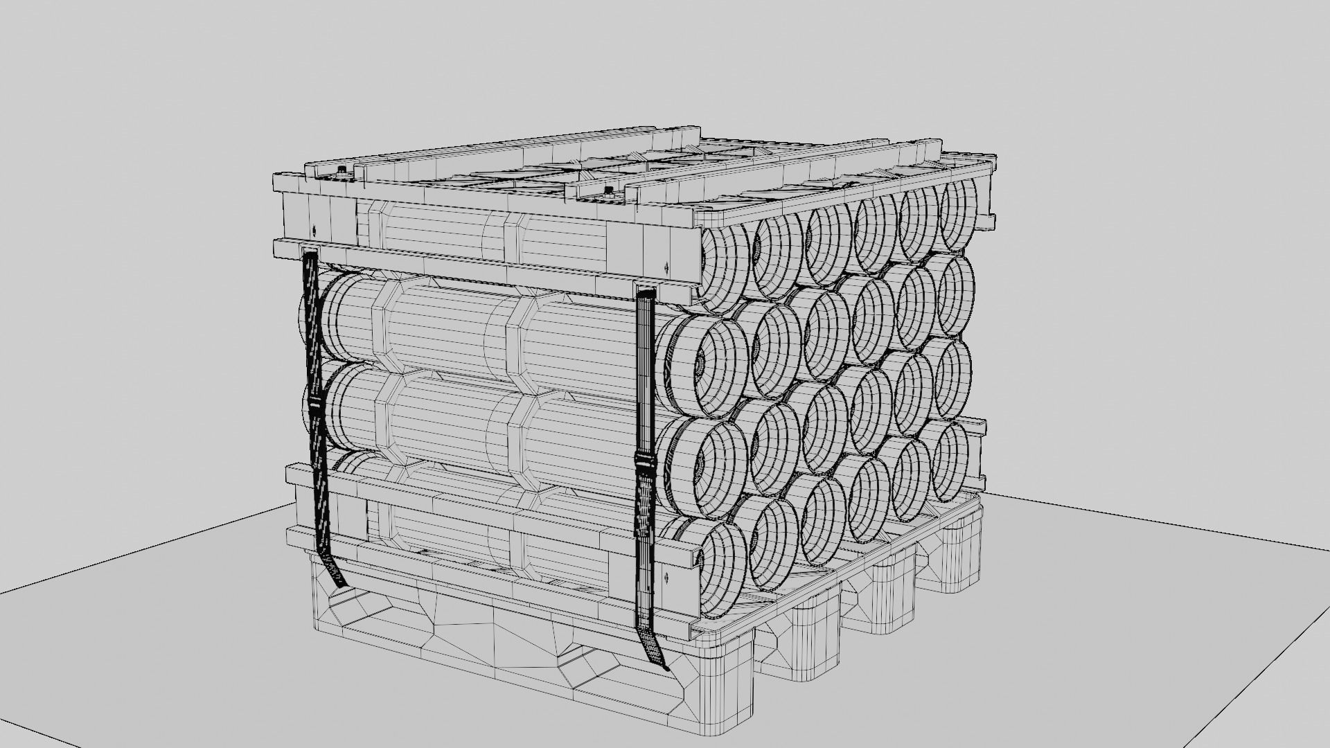 Military Cartridge Cargo weapons  4k pbr textures Low-poly 3D model_12