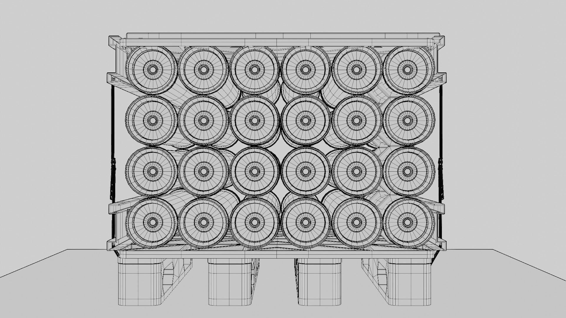 Military Cartridge Cargo weapons  4k pbr textures Low-poly 3D model_10