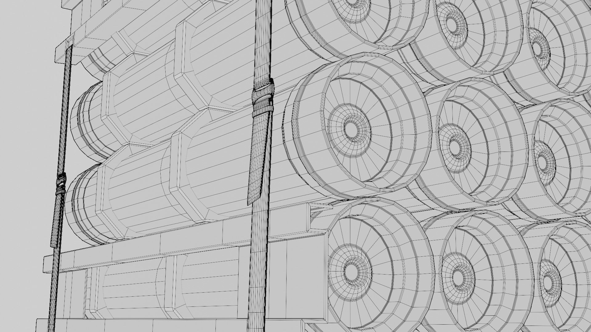 Military Cartridge Cargo weapons  4k pbr textures Low-poly 3D model_17