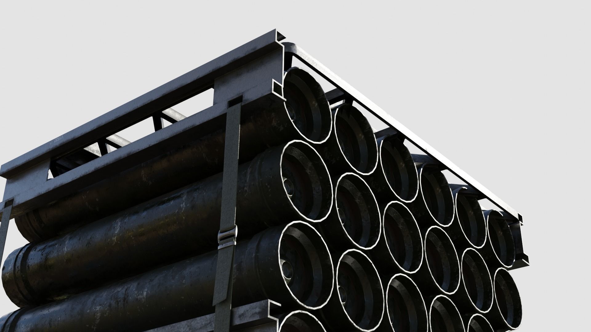 Military Cartridge Cargo weapons  4k pbr textures Low-poly 3D model_1