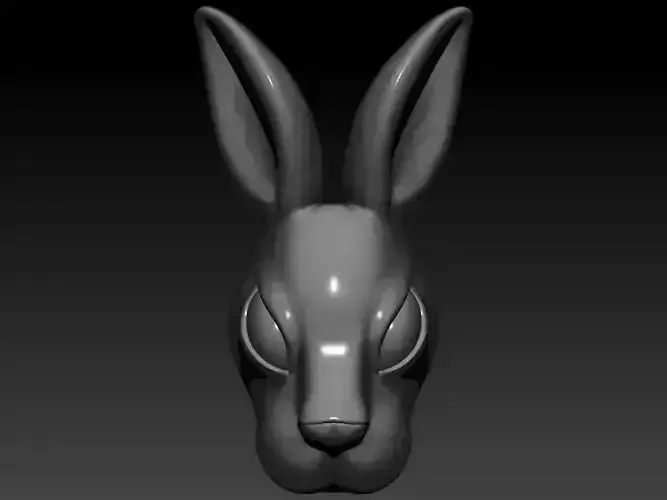 Rabbit Face 3D Model