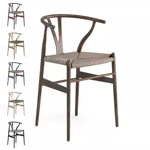 CH24 Wishbone Chair 3D model
