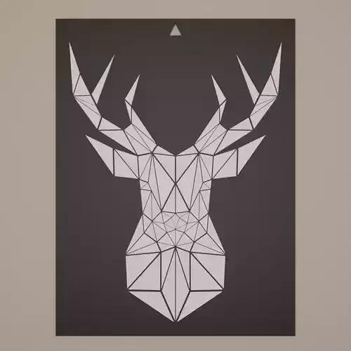 Low Poly Puzzle Wall Art