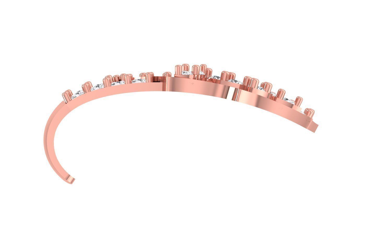 Woman Fancy Earring 3dm STL OBJ FBX Renders Details 3D print model_2