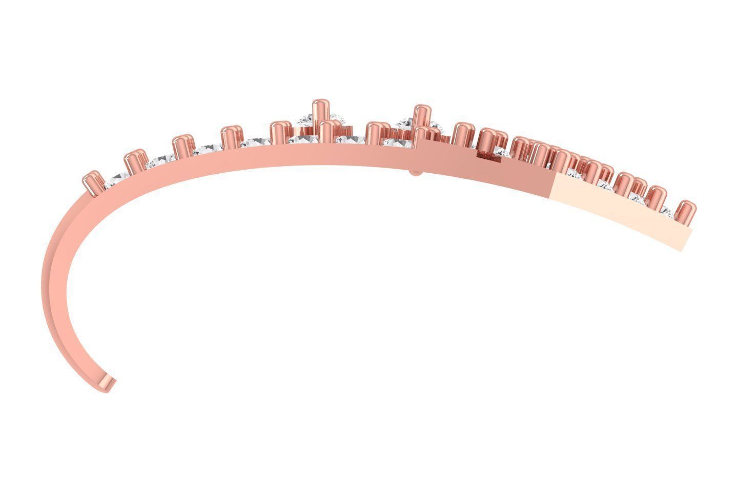 Woman Fancy Earring 3dm STL OBJ FBX Renders Details 3D print model_1