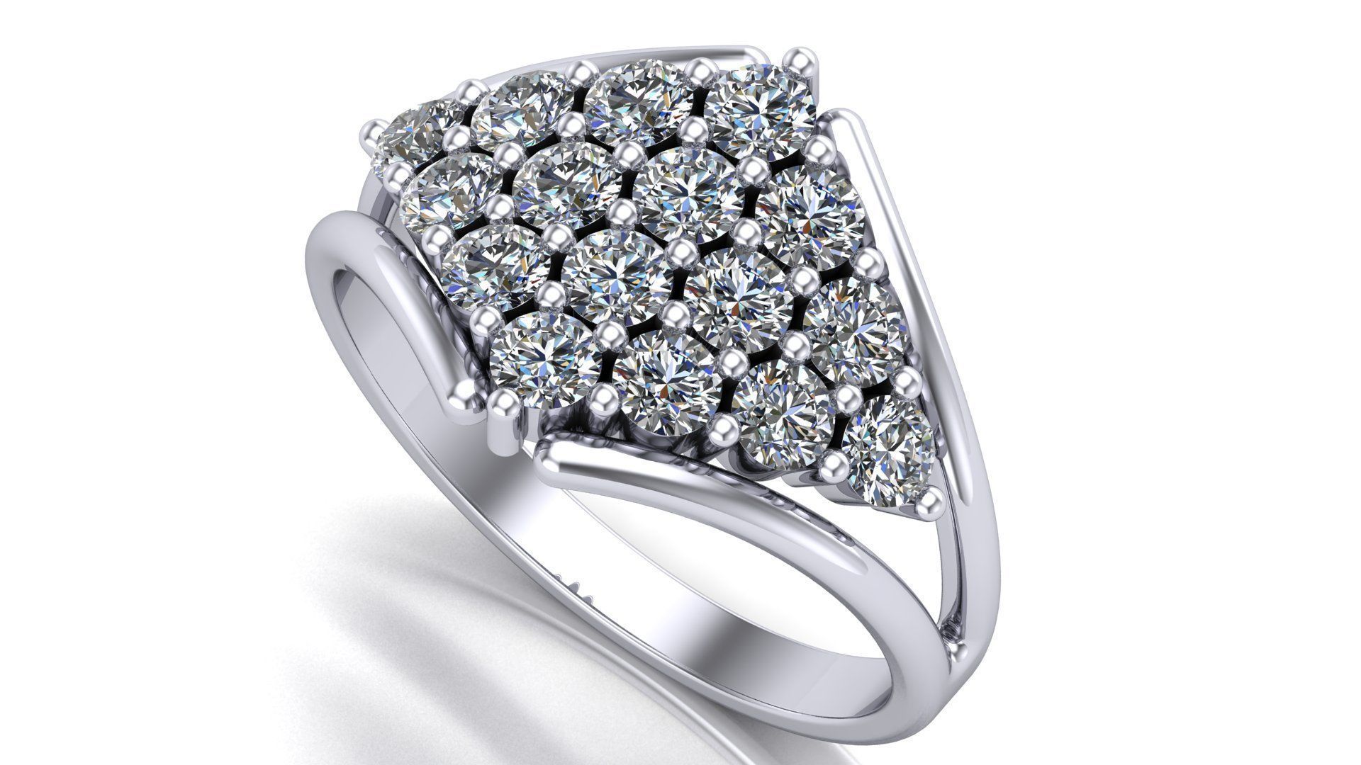 Wedding Ring 3D print model_1