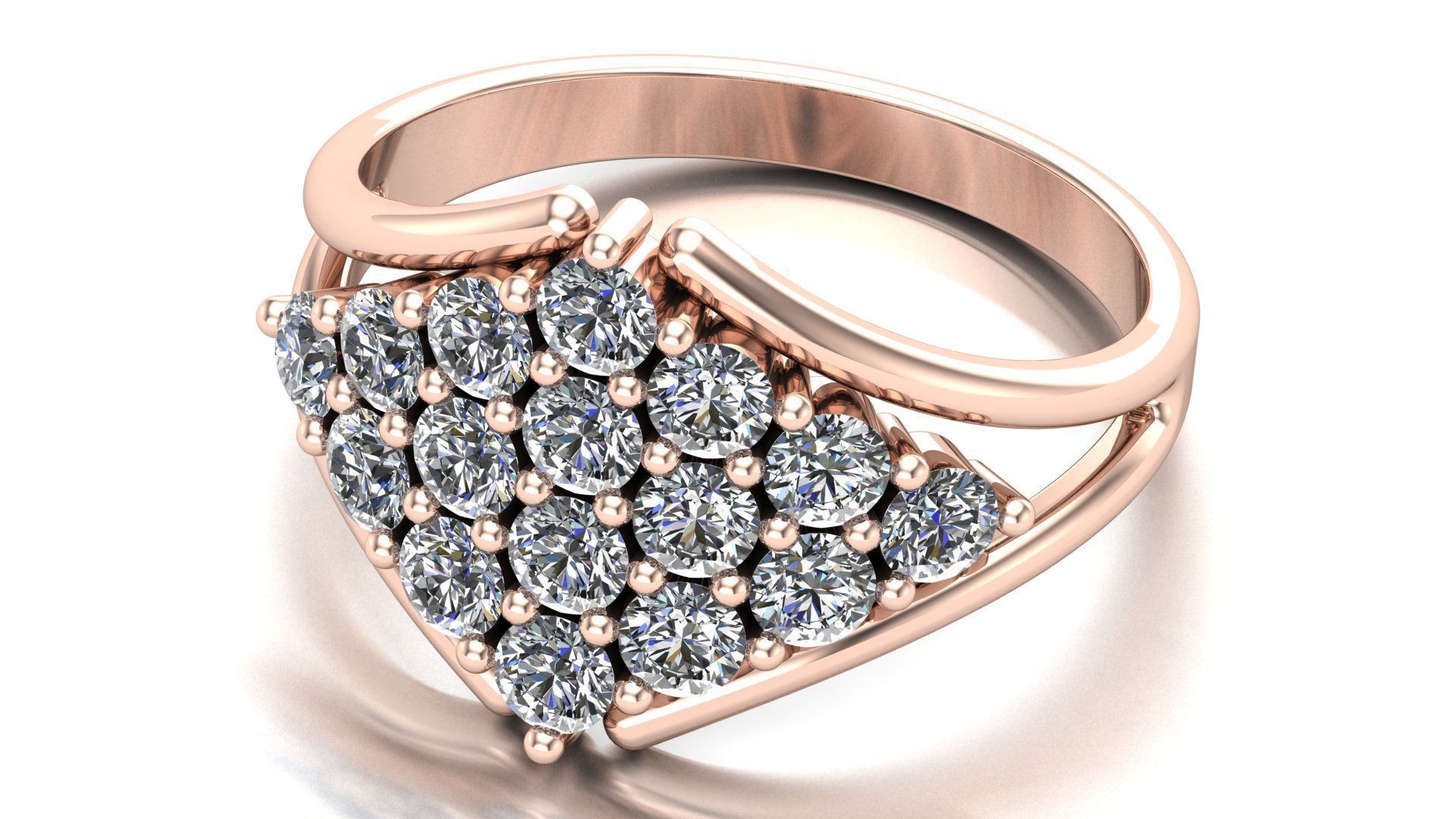 Wedding Ring 3D print model_2