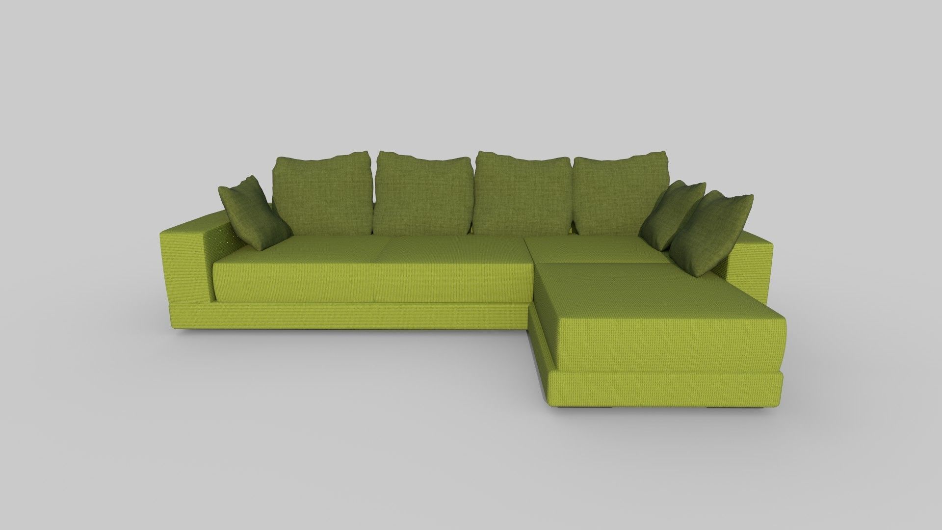 Realistic sofa 3D model_3