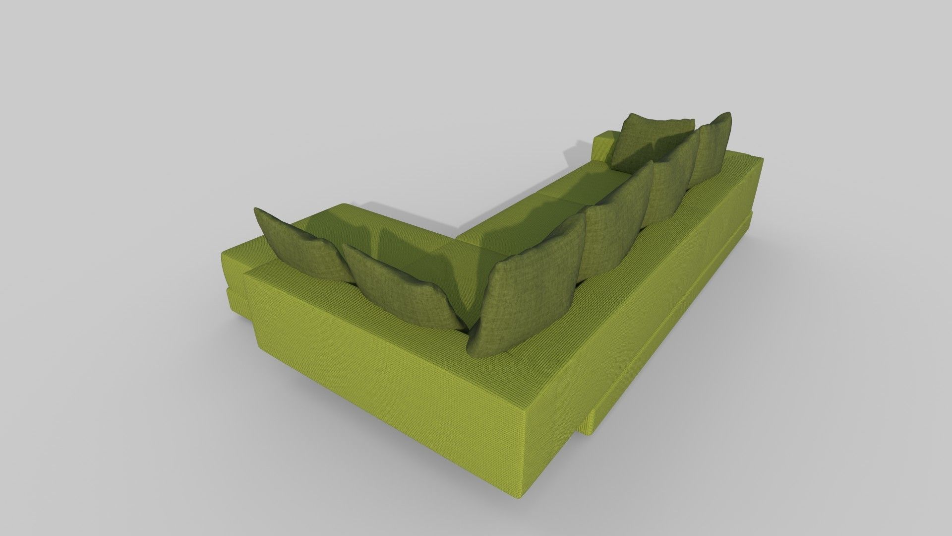 Realistic sofa 3D model_2