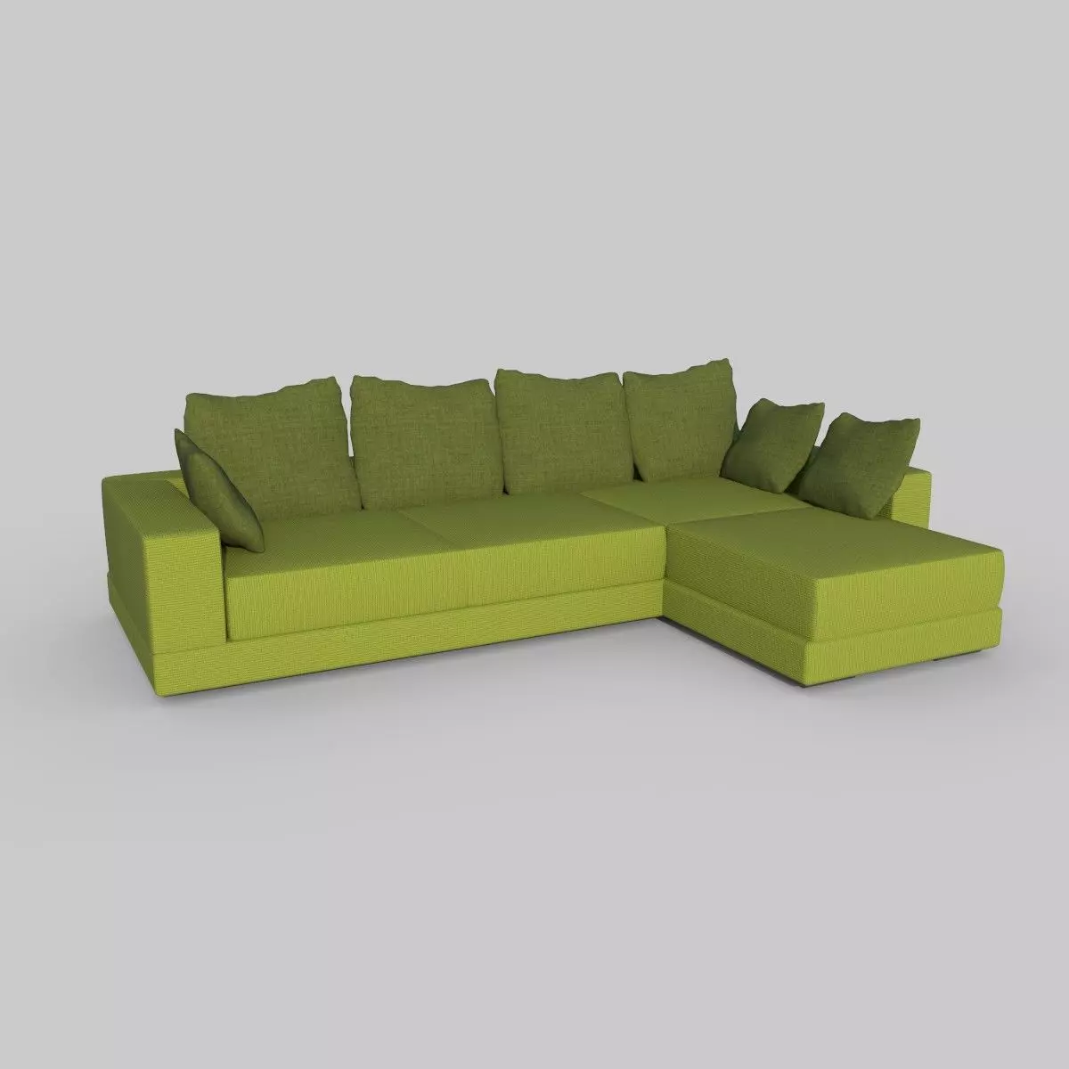 Realistic sofa 3D model_0