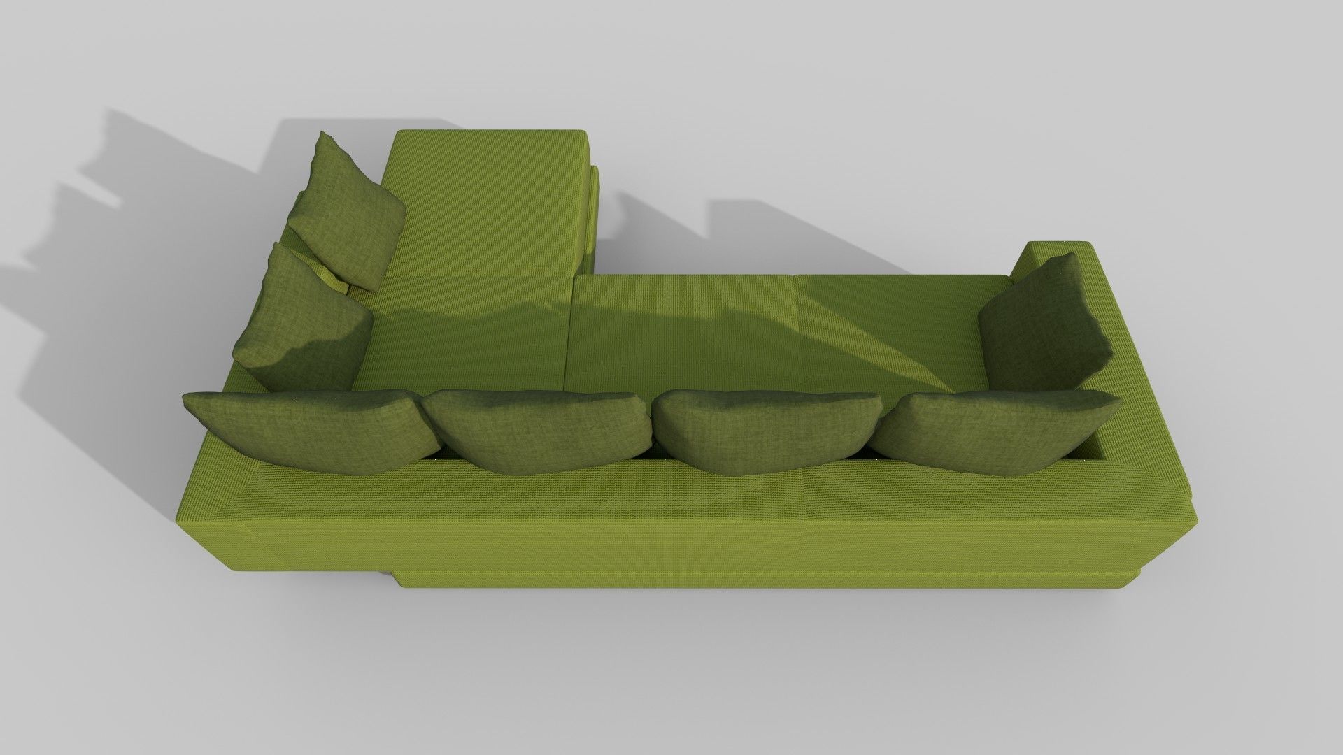 Realistic sofa 3D model_4