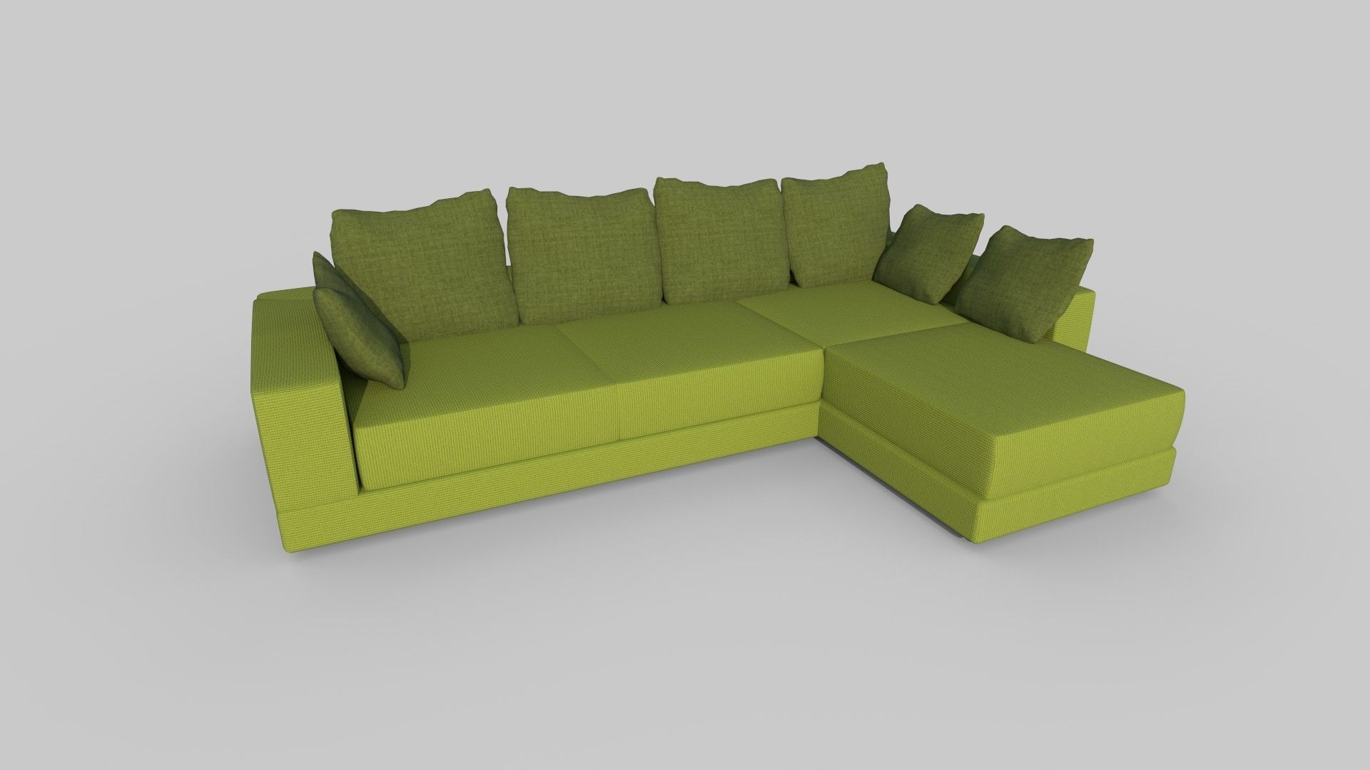 Realistic sofa 3D model_1