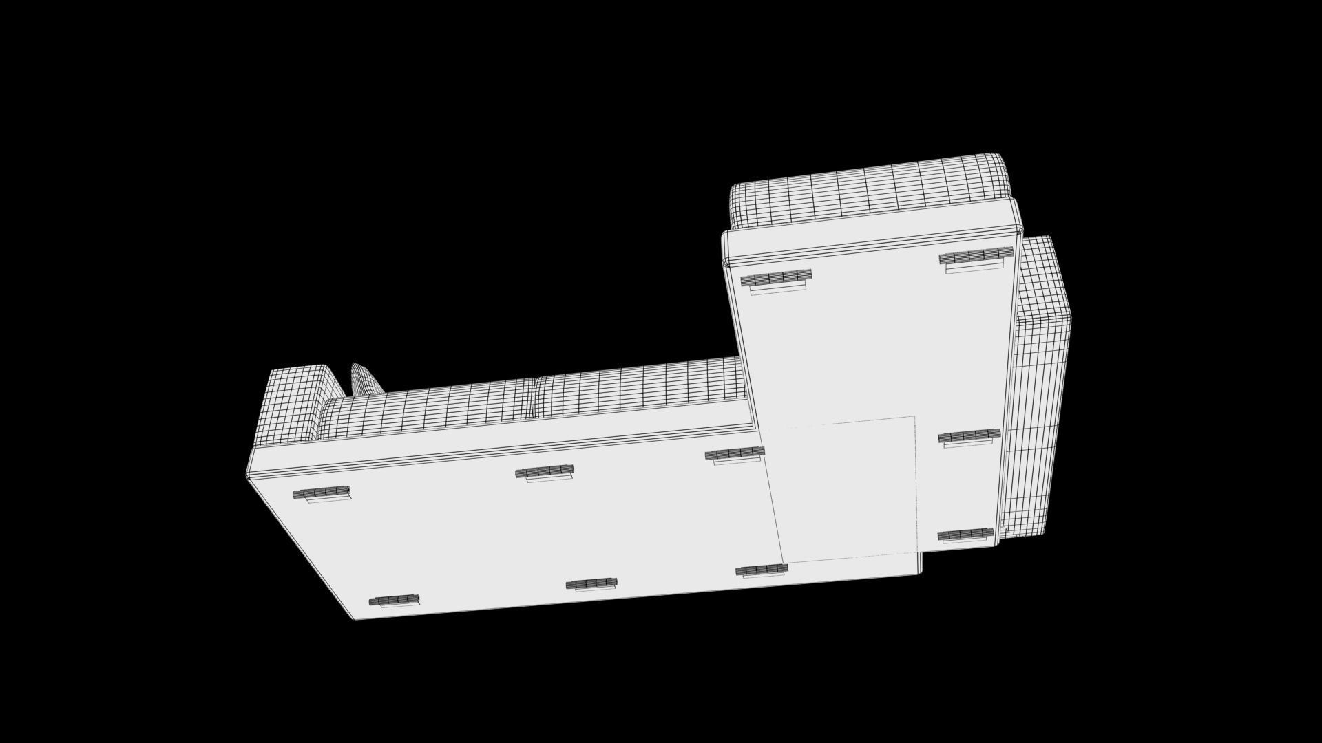 Realistic sofa 3D model_9