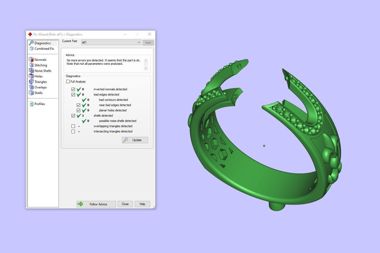 Gold N1024 3D print model_7