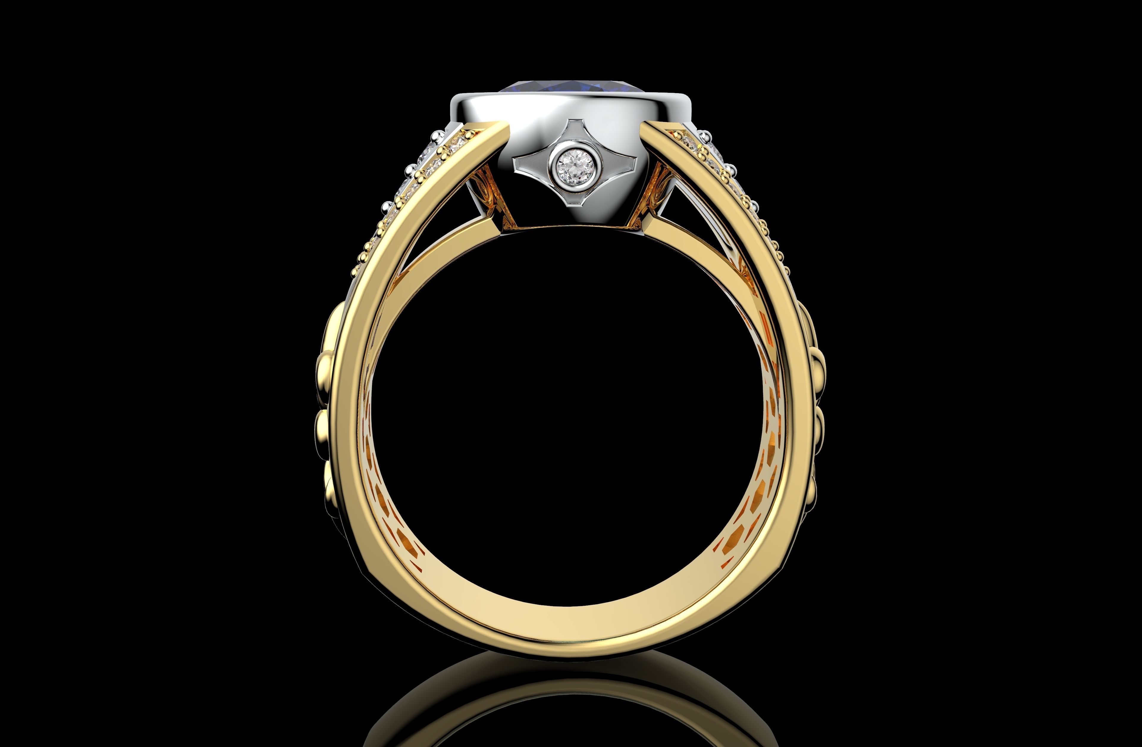 Gold N1024 3D print model_4