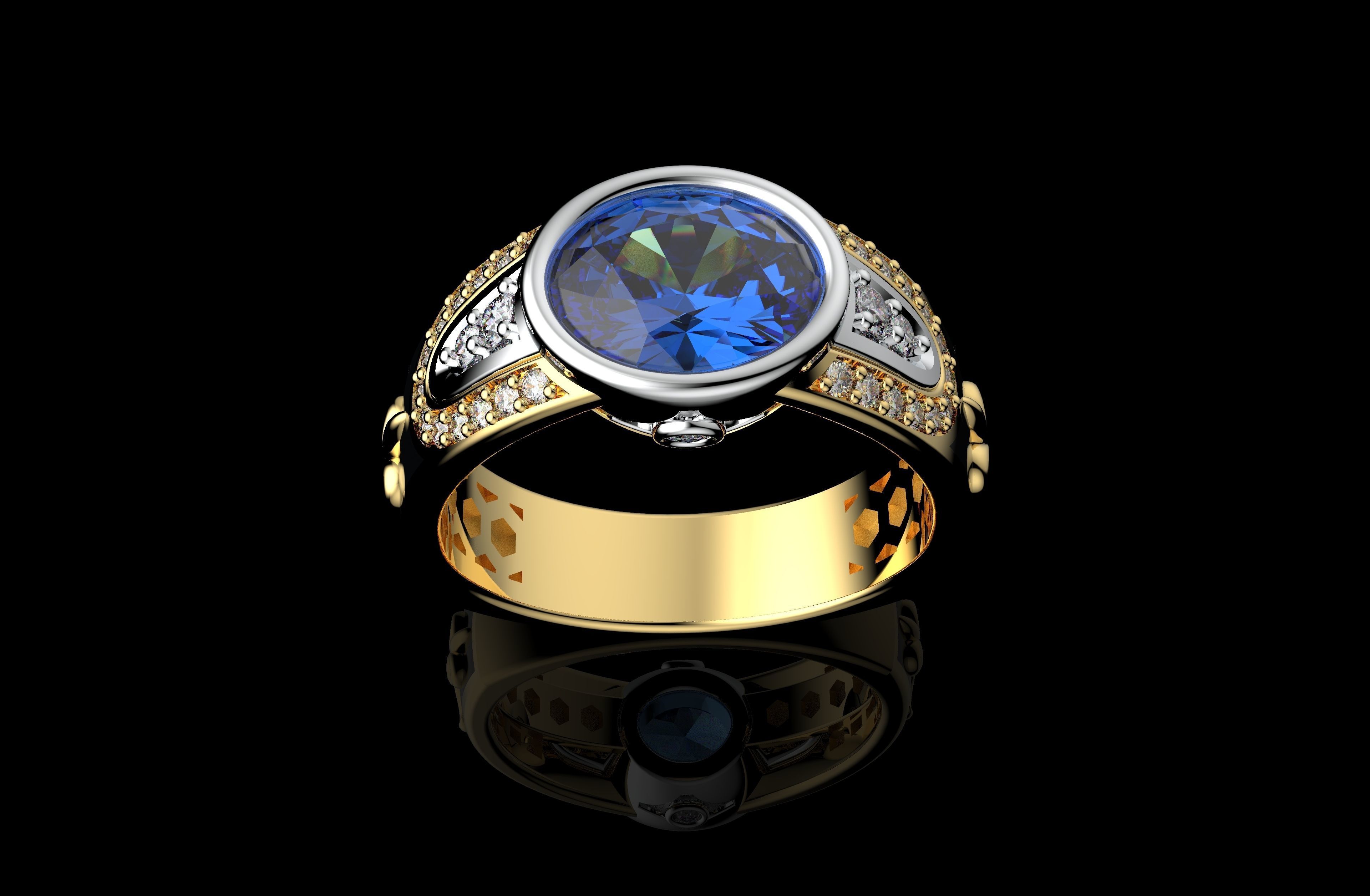 Gold N1024 3D print model_1