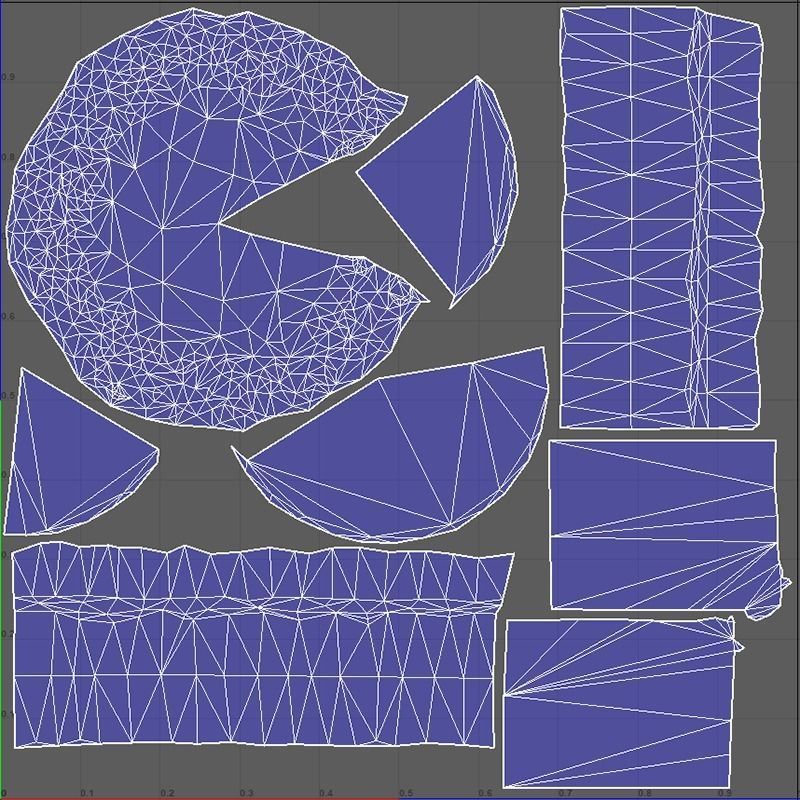 ChocolateGateauChart Low-poly 3D model_7