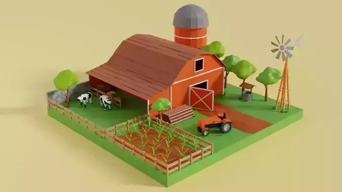 Farm Low Poly