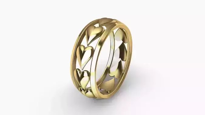 heart ring multi size 