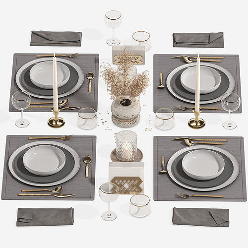 Tableware001 3D model