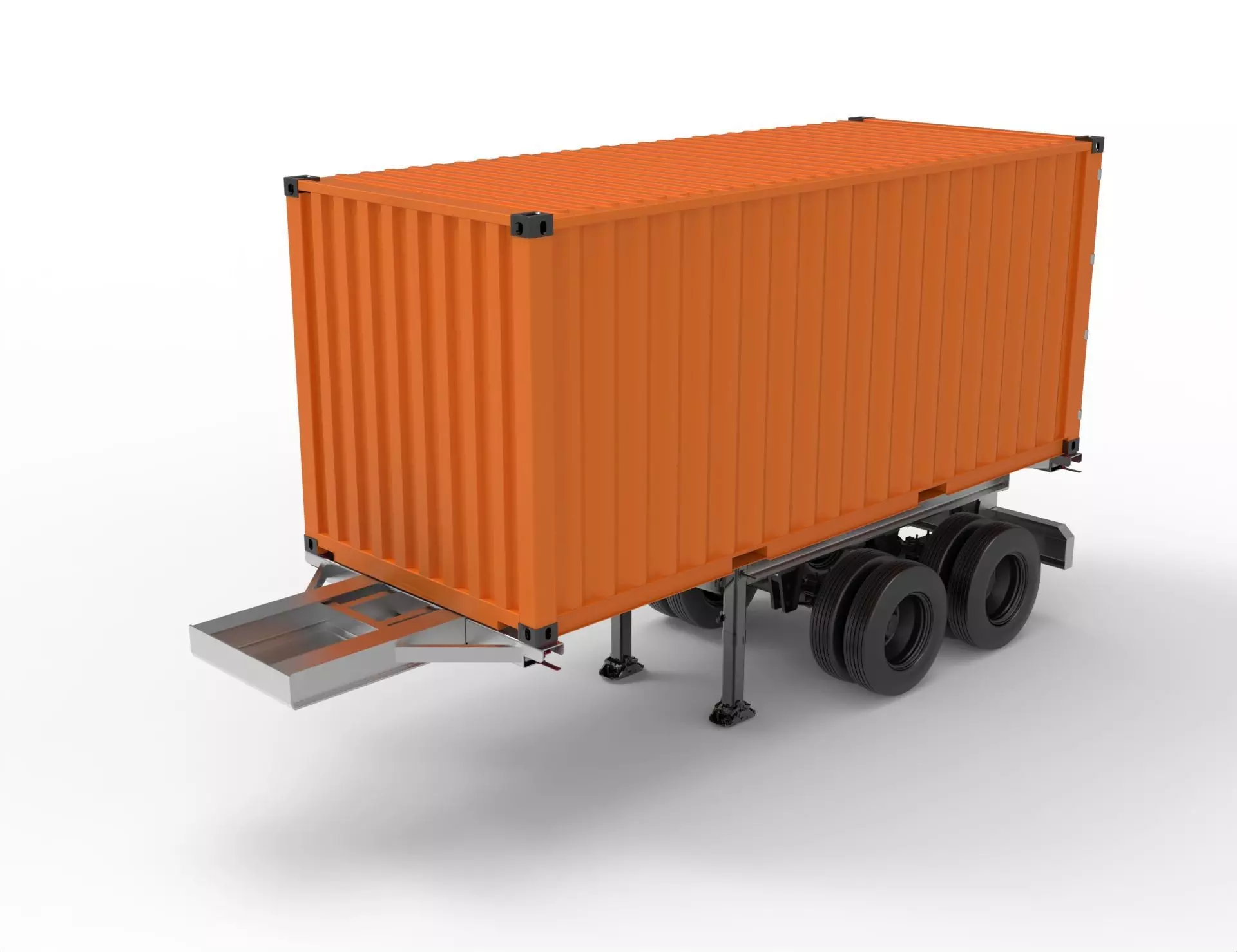 SEMI-TRAILER 30 TON 3D model