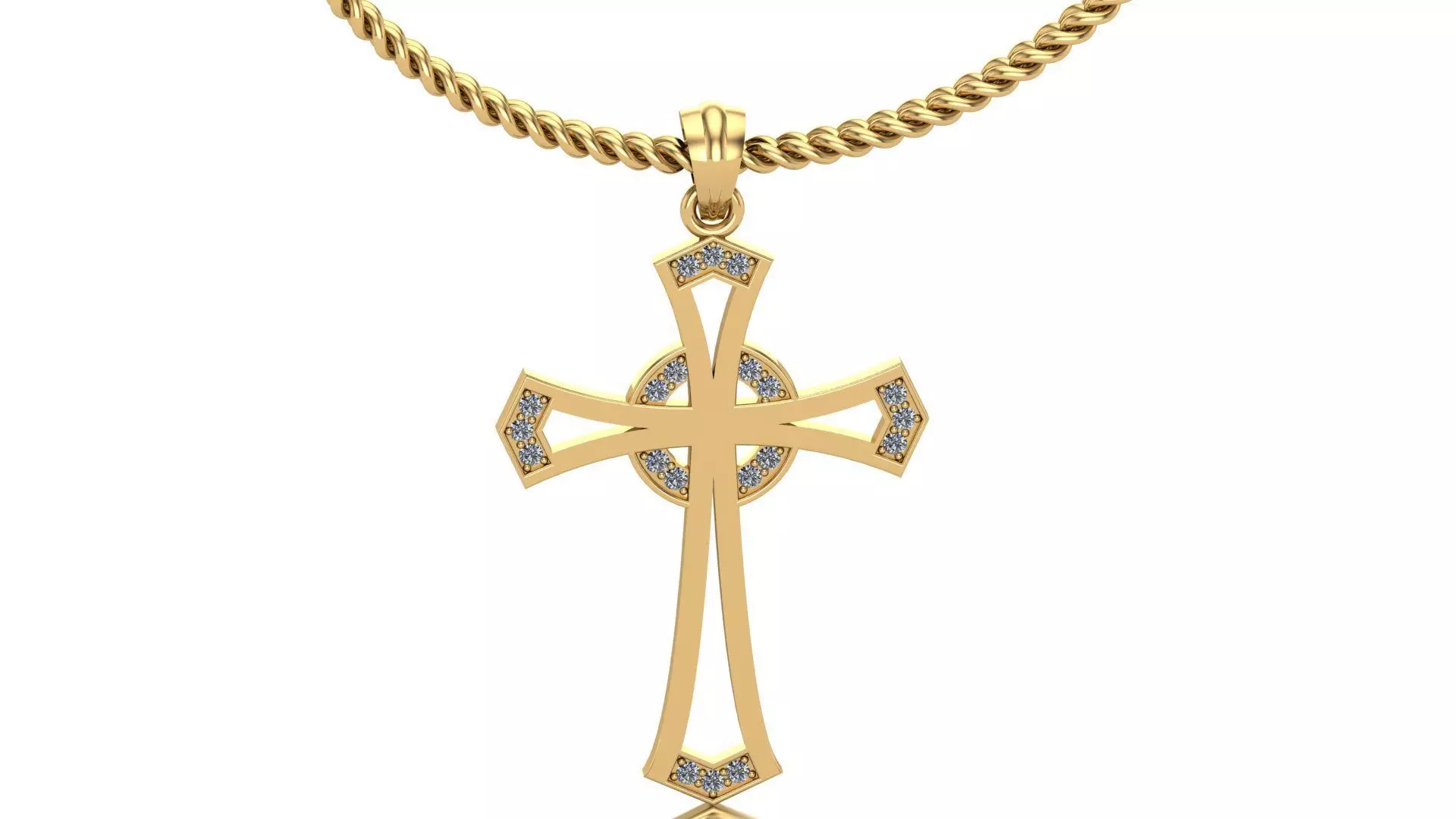 Cross pendant Free 3D print model