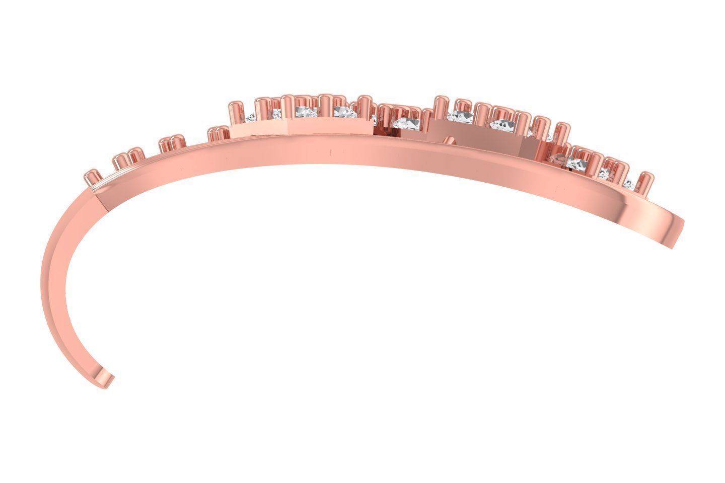 Woman Fancy Earring 3dm STL OBJ FBX Renders Details 3D print model_2