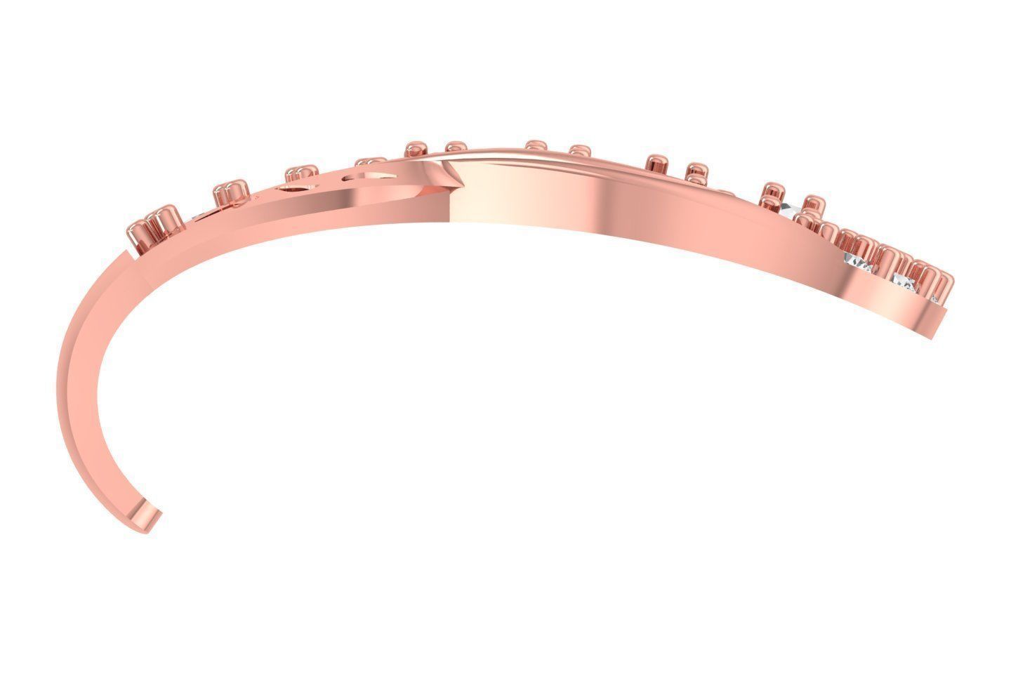 Woman Fancy Earring 3dm STL OBJ FBX Renders Details 3D print model_1