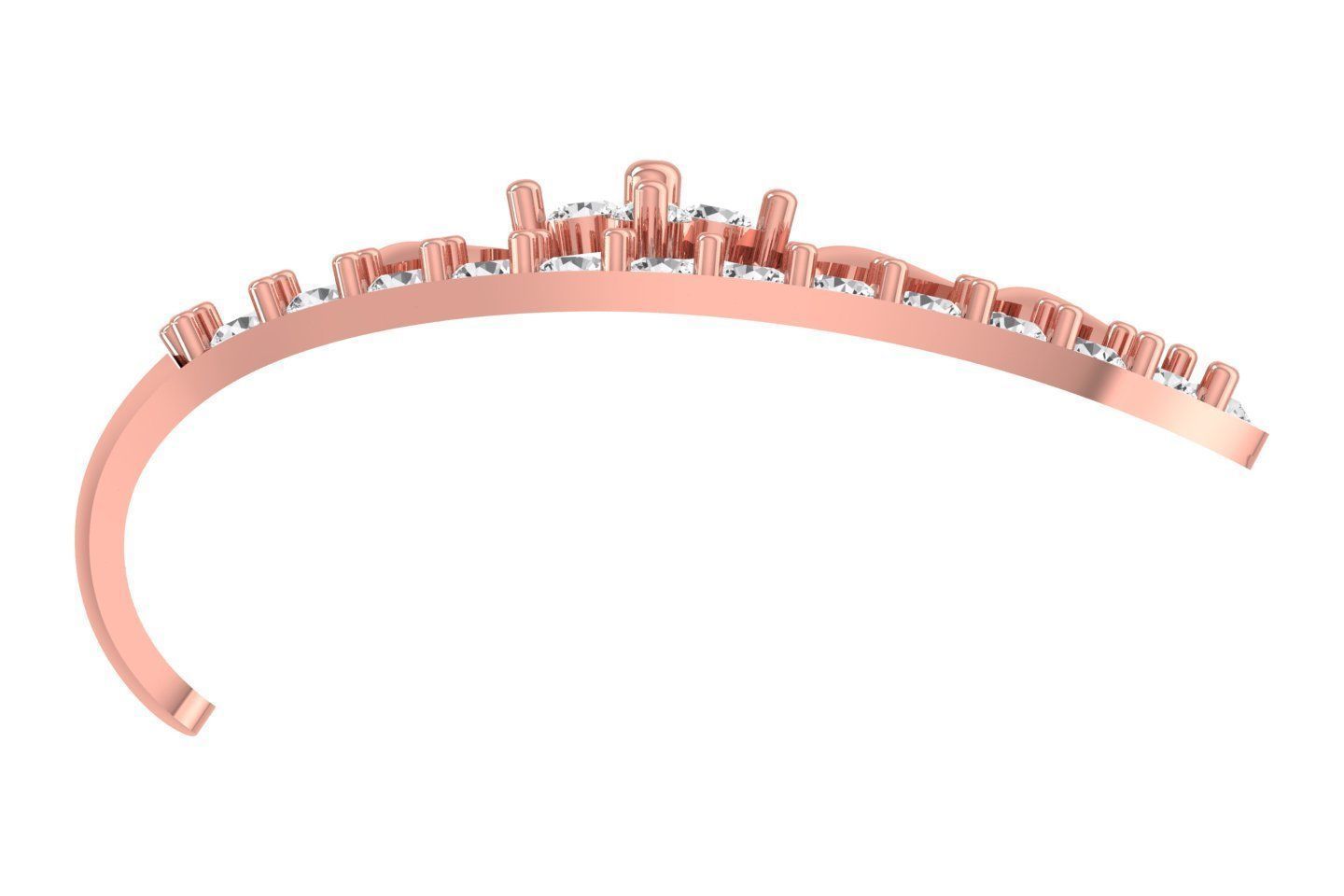 Woman Fancy Earring 3dm STL OBJ FBX Renders Details 3D print model_2