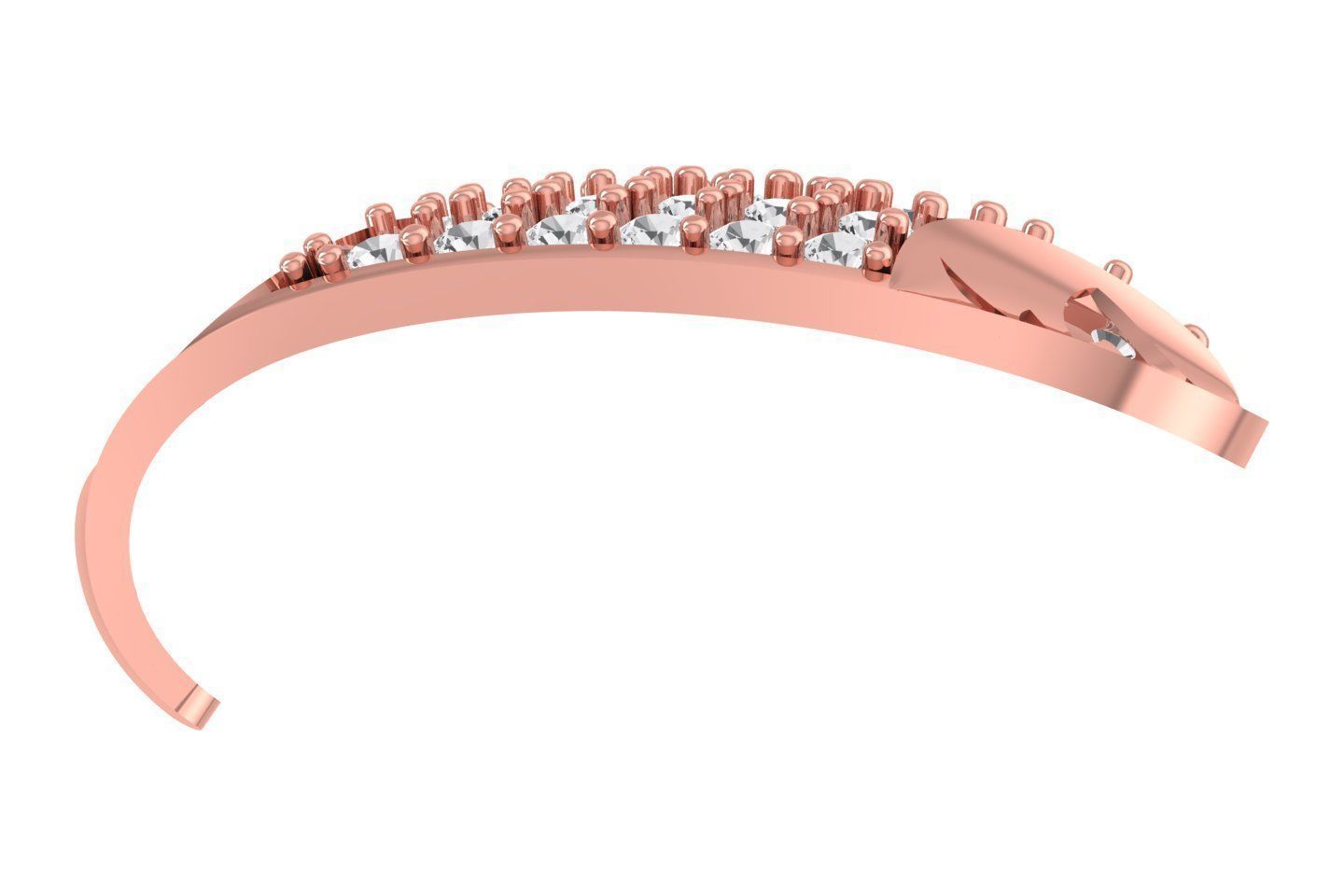 Woman Fancy Earring 3dm STL OBJ FBX Renders Details 3D print model_1