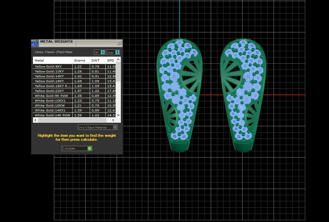 Woman Fancy Earring 3dm STL OBJ FBX Renders Details 3D print model_3