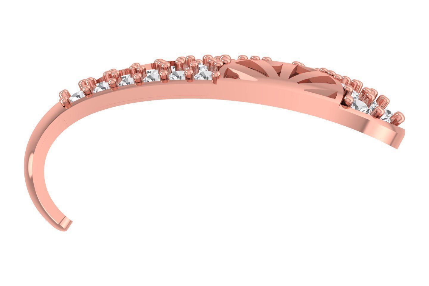 Woman Fancy Earring 3dm STL OBJ FBX Renders Details 3D print model_2