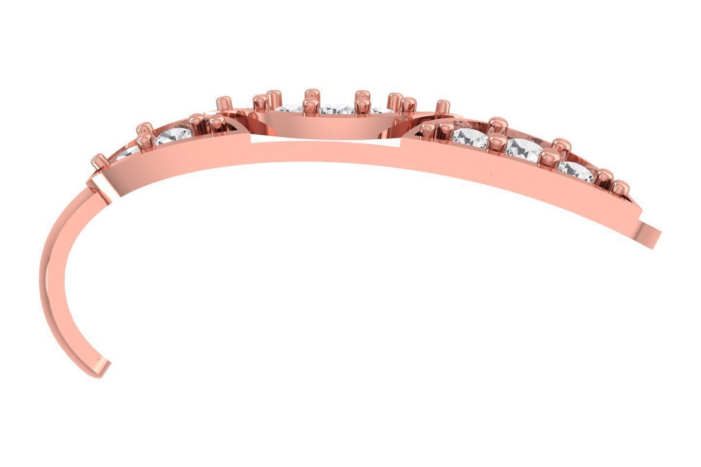 Woman Fancy Earring 3dm STL OBJ FBX Renders Details 3D print model_1