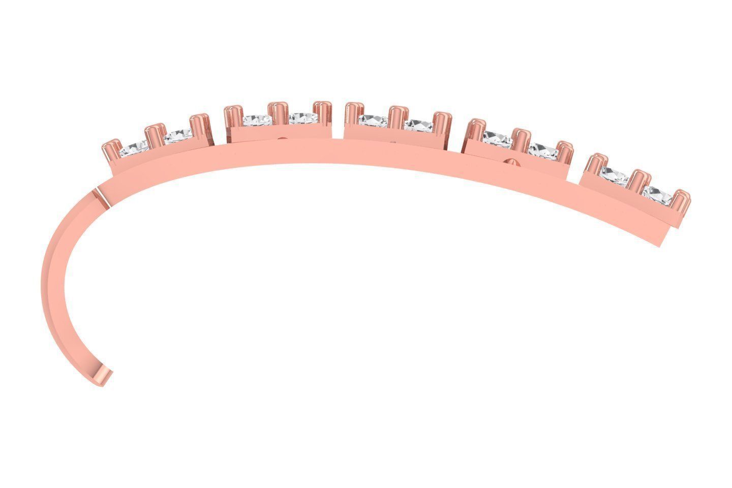 Woman Fancy Earring 3dm STL OBJ FBX Renders Details 3D print model_1