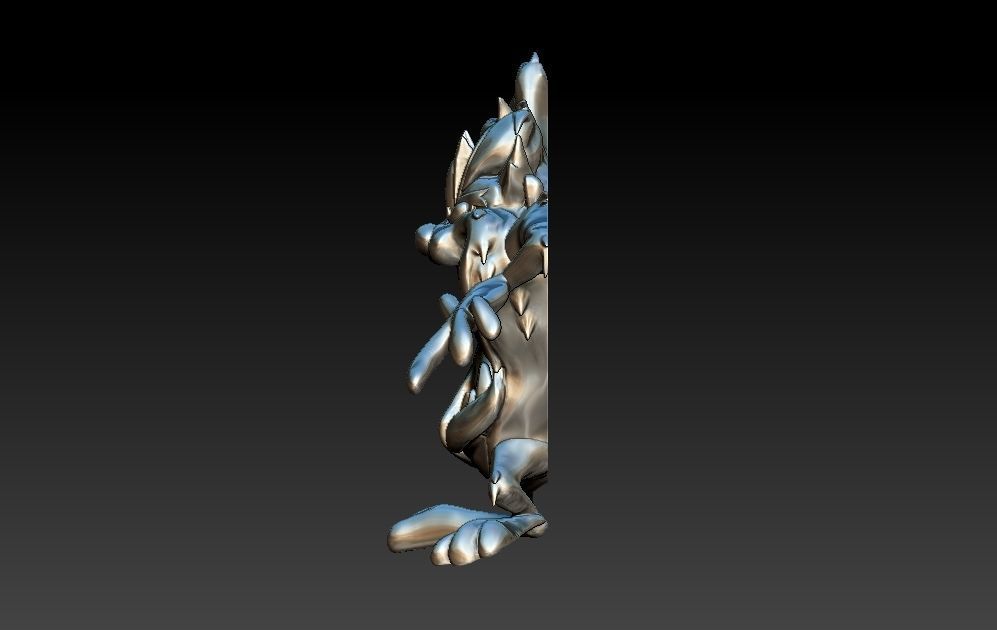 Tez character  3D print model_4