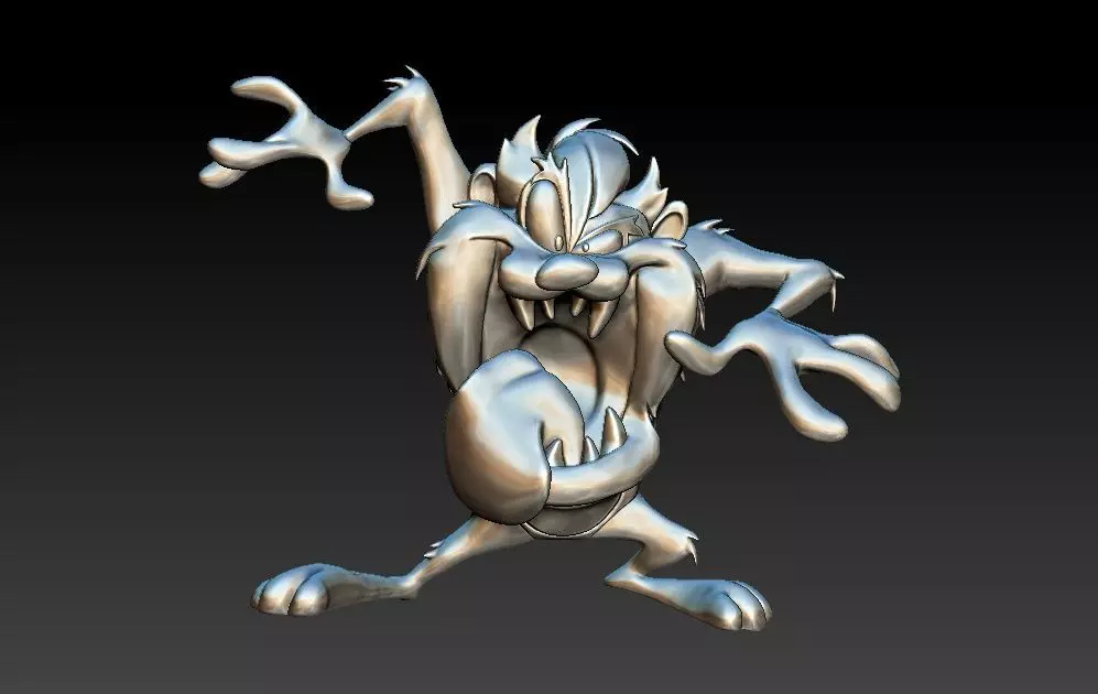 Tez character  3D print model_0