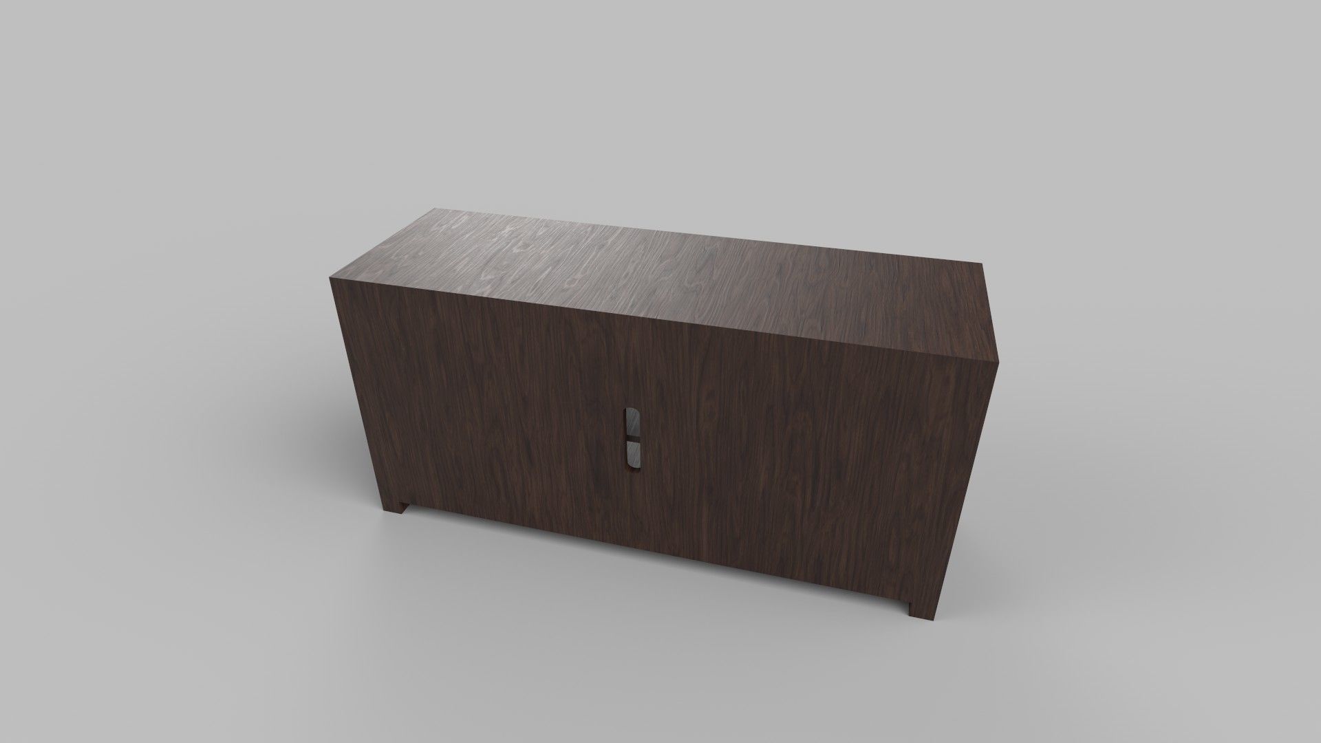 cabinet Low-poly 3D model_4