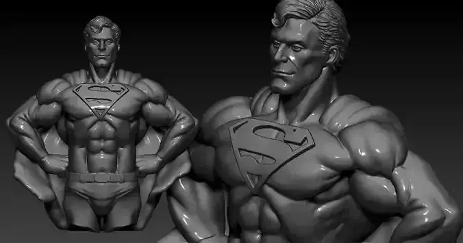 Superman Fan Art Statue 3d Printable