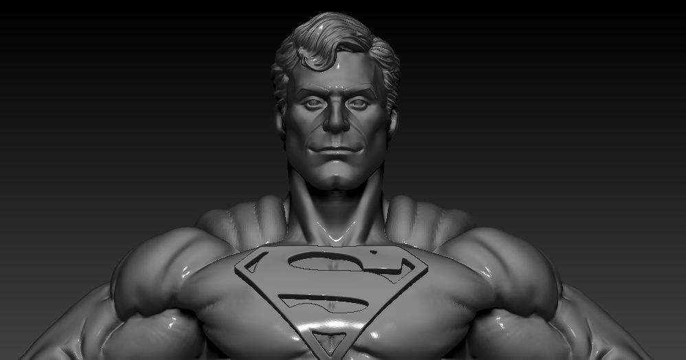 Superman Fan Art Statue 3d Printable 3D print model_5