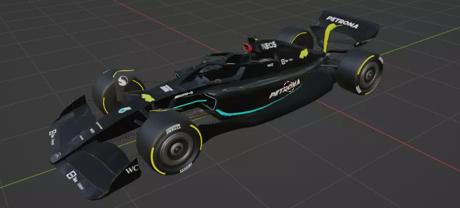 Mercedes F1 W14 3D model