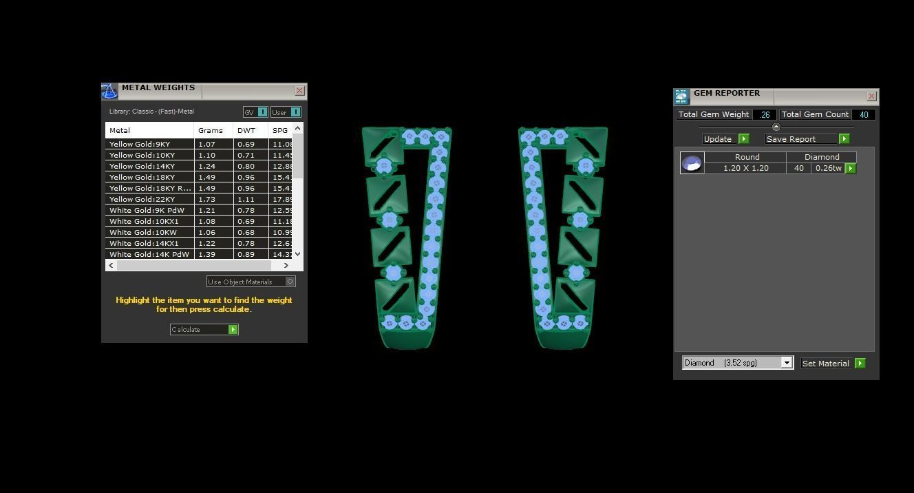 Woman Fancy Earring 3dm STL OBJ FBX Renders Details 3D print model_3