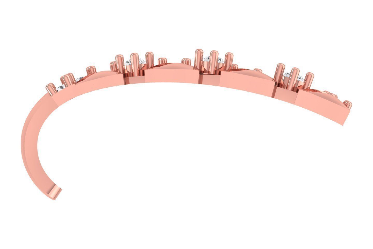 Woman Fancy Earring 3dm STL OBJ FBX Renders Details 3D print model_1