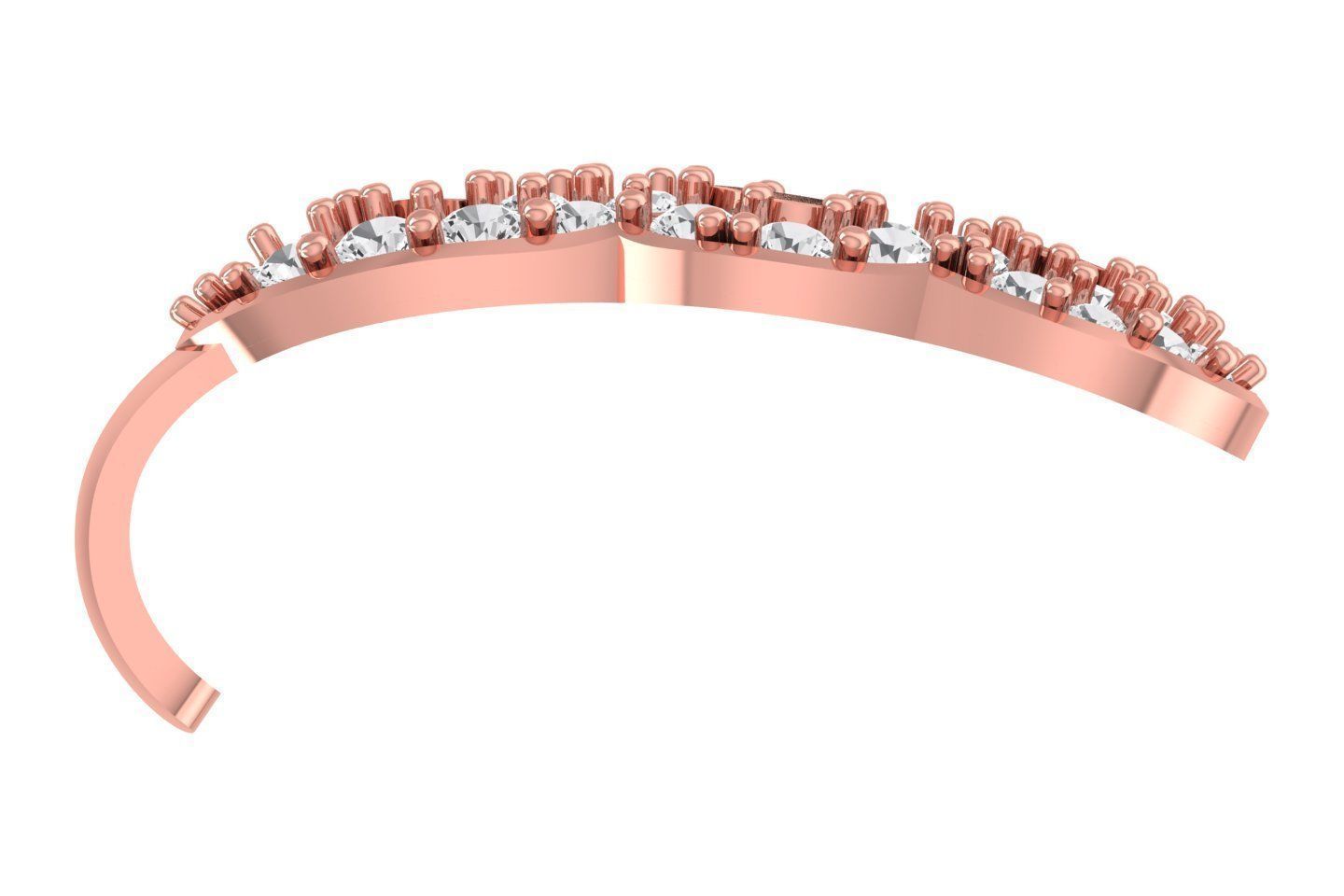 Woman Fancy Earring 3dm STL OBJ FBX Renders Details 3D print model_2